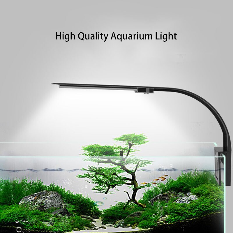 LED Aquarium Light for Plants | 5W/10W Aquatic Plant Lighting | Waterproof Clip-on Lamp for Fish Tank