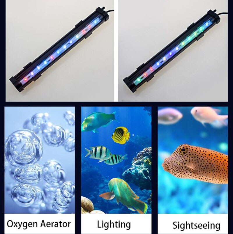 Versatile LED Aquarium Light | Waterproof Fish Tank Lighting | Colorful and Energy-Efficient | Suitable for Various Tank Sizes