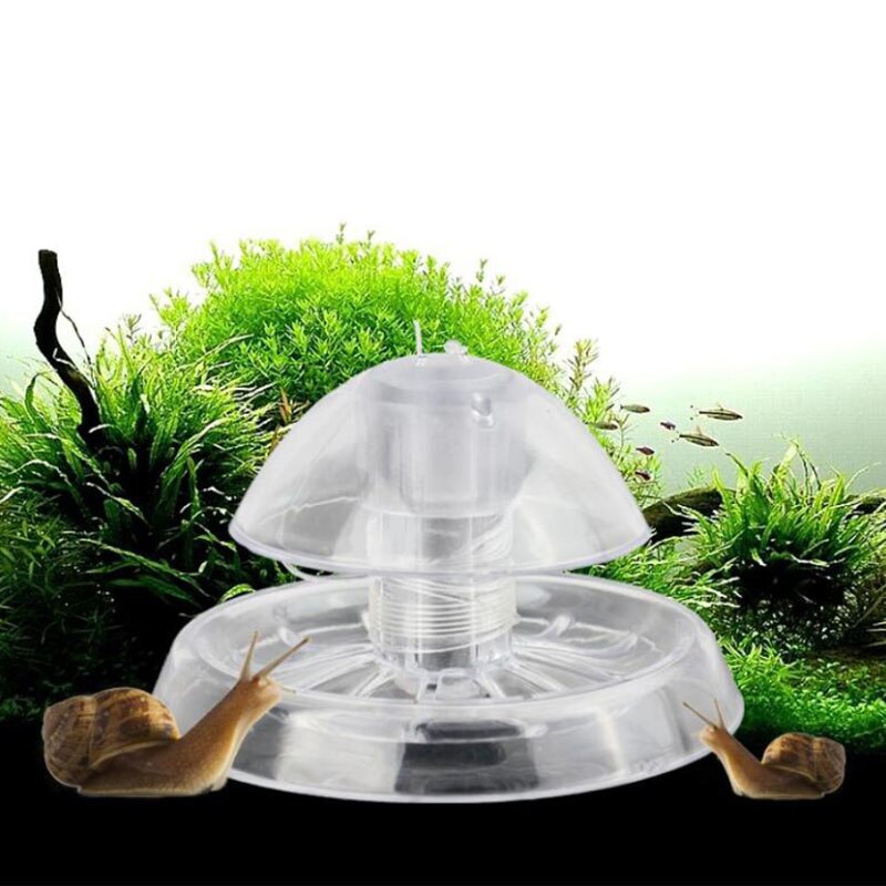 Aquarium Fish Plant Tank Plastic Clear Snail Trap Catcher - Plants Pest Catch Box Leech - Environment Clean Tool