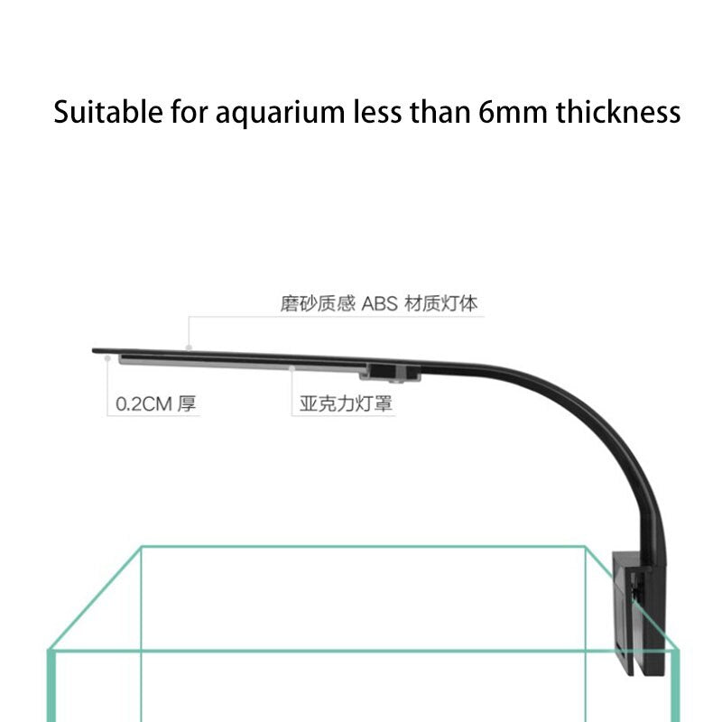 LED Aquarium Light | 5W/10W Aquatic Plant Grow Light | Waterproof Clip-on Lamp for Fish Tank