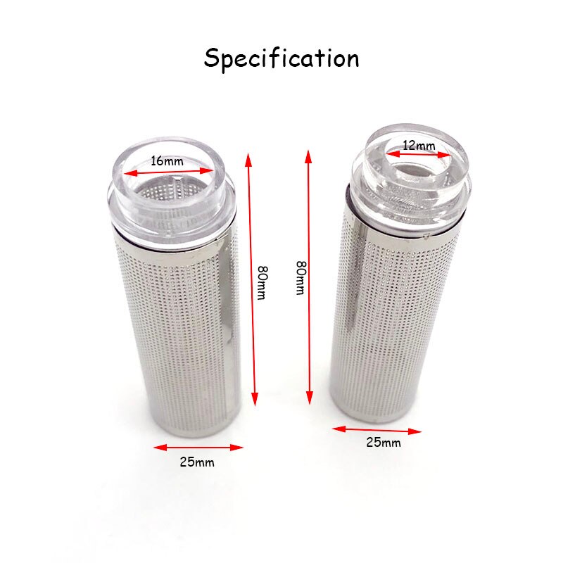 Stainless Steel Filter Inlet Sleeve Mesh | Prevent Clogging and Protect Shrimp in Aquarium