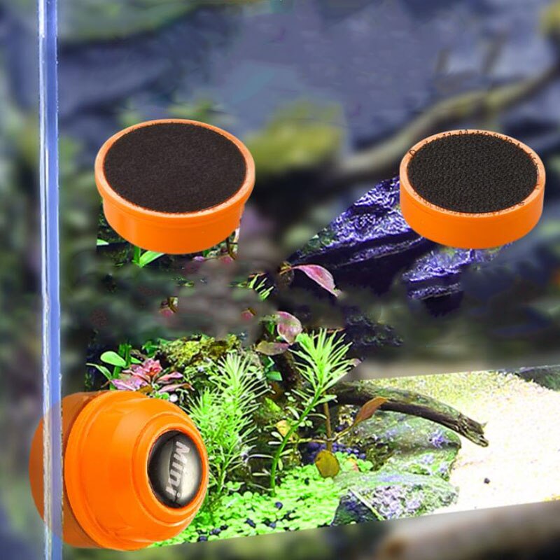 Small Size Magnetic Aquarium Fish Tank Brushes | Easy and Efficient Glass Algae Scraper Cleaner | Aquarium Accessories