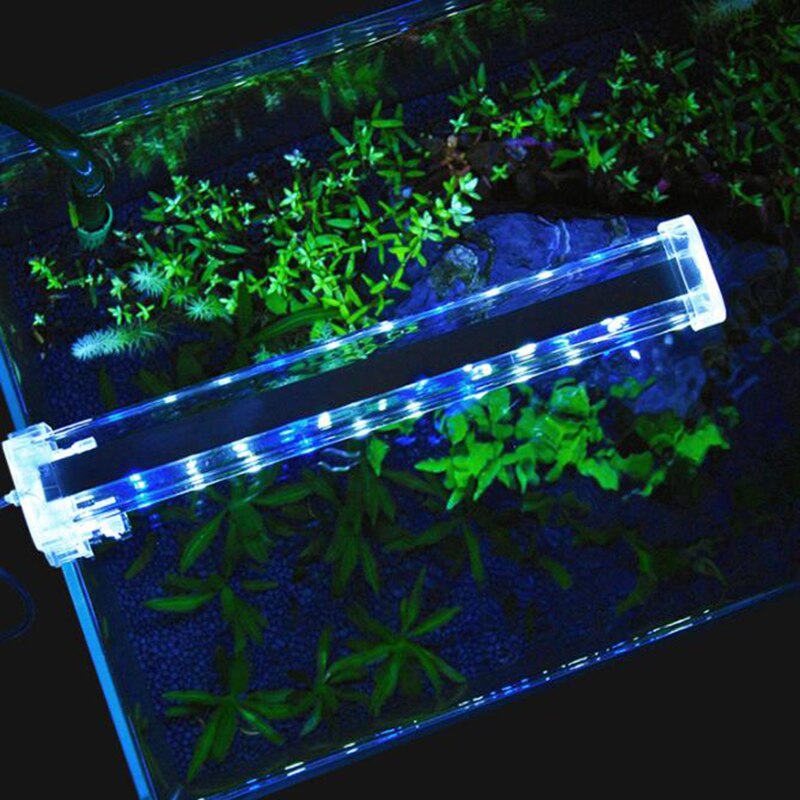 High Transparent Flip LED Aquarium Light | Lighting Plants Grow Light | 5W/8W/10W Aquatic Plant Lighting | Waterproof Clip-on Lamp for Fish Tank