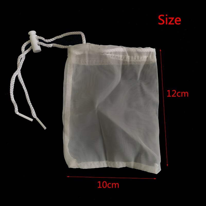 200 Mesh Nylon Filter Net Bag | Aquarium Bio Ball Carbon Media Isolation Bags | Versatile and Reusable Filter Strainers