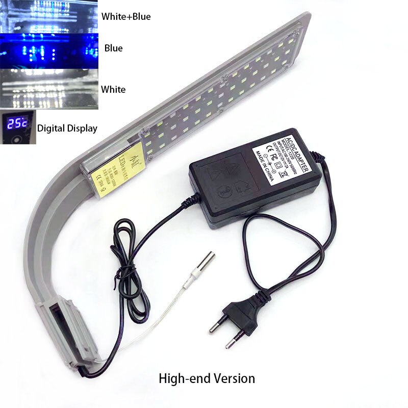 Professional 8W LED Aquarium Light | Waterproof Clip-on Lamp for Aquatic Plants | High Brightness and Energy Saving | Fish Tank Lighting