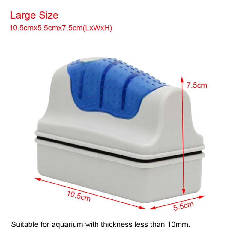 Small Size Magnetic Aquarium Fish Tank Brushes | Efficient Glass Algae Scraper Cleaner | Aquarium Accessories