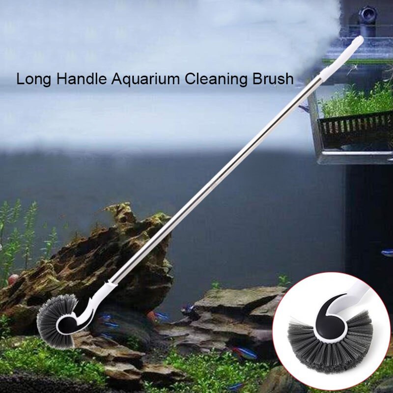 Aquarium Glass Algae Cleaner | Long Handle Fish Tank Cleaning Tool | Durable and Efficient | Hanging Design | Aquarium Accessories