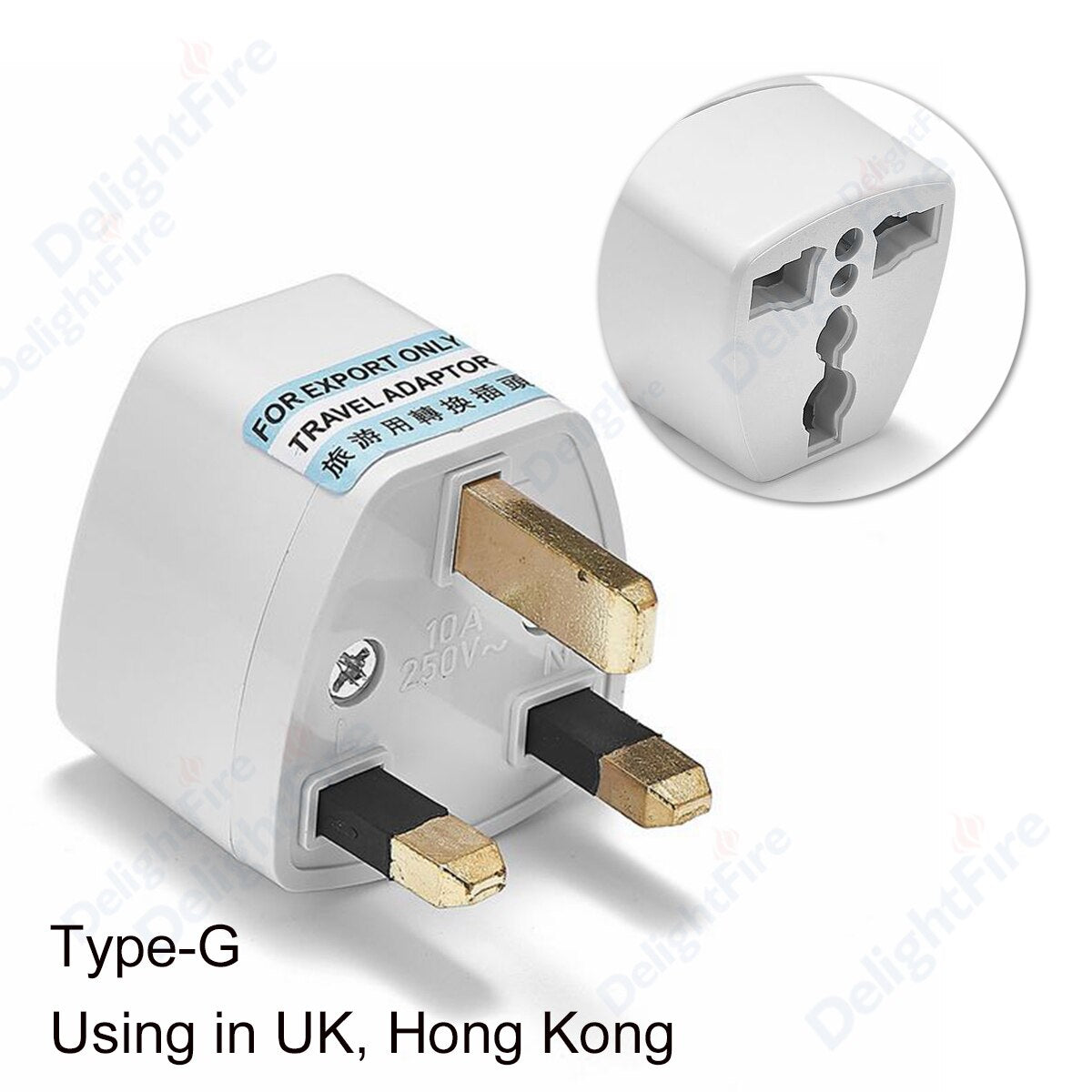 High-Quality Travel Plug Adapter | Lightweight and Easy-to-Use | Multiple Plug Types