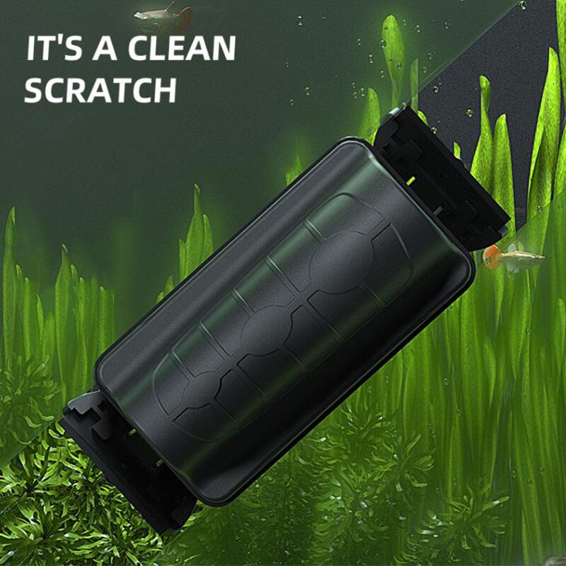 Two Blades Magnetic Aquarium Fish Tank Brushes | Efficient Glass Cleaning | Aquarium Accessories