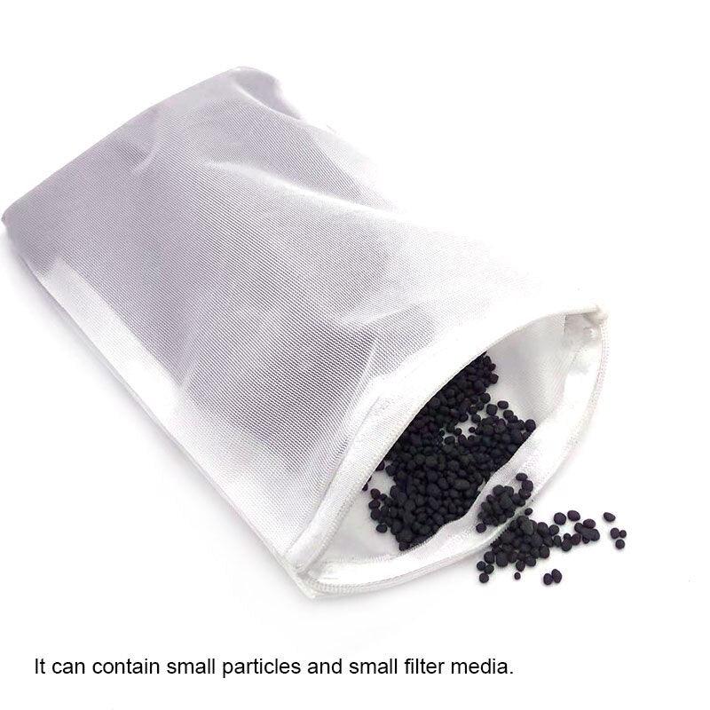 White Aquarium Mesh Bags | Versatile Filtration Media Bags for Customized Aquarium Filtration