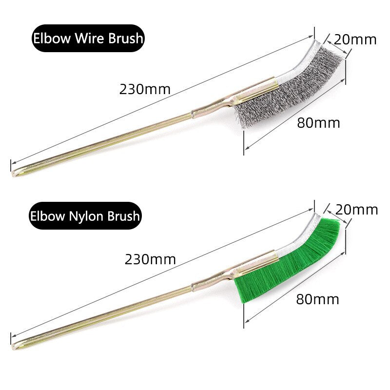 Steel Wire Brush Aquarium Algae Cleaning Brush | Nylon Brush Aquarium Cleaner | Durable Fish Tank Stain Cleaning Tools