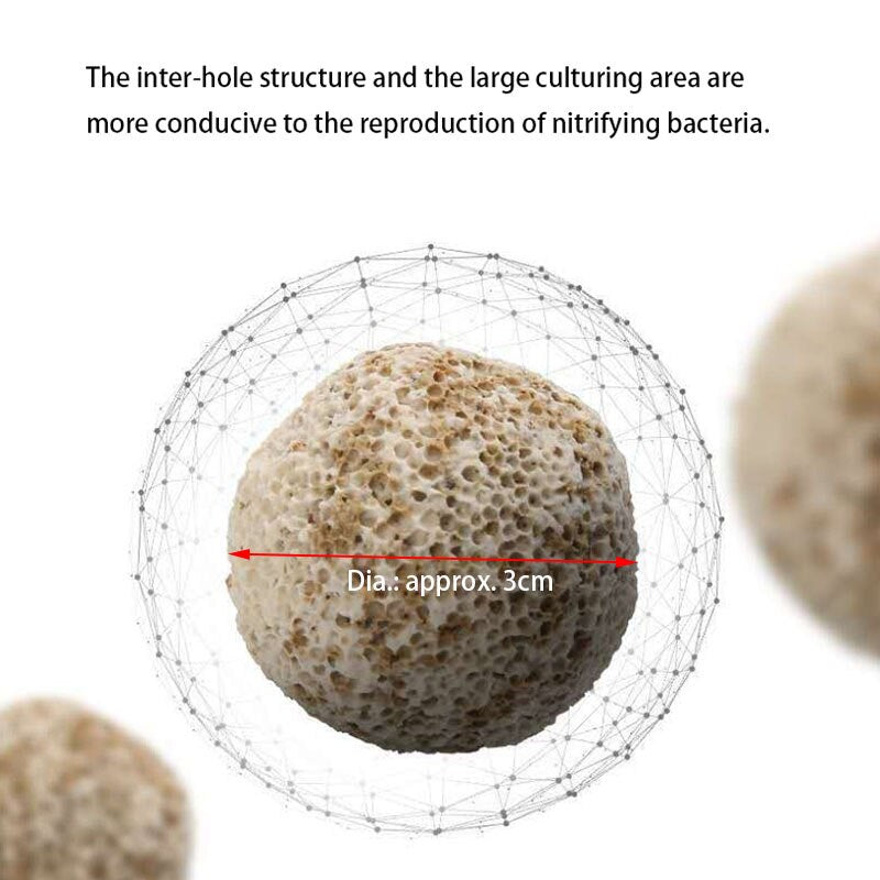 Aquarium Bio Balls | High-Quality Biochemical Filter Media for Effective Water Filtration | Durable and Reusable | Fish Tank Accessories