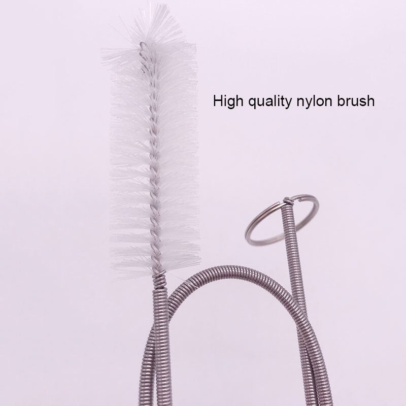 60cm Aquarium Tube Pipe Cleaning Brush | Stainless Steel Water Filter Air Tube Flexible Double End Hose | High-Quality Aquarium Accessories