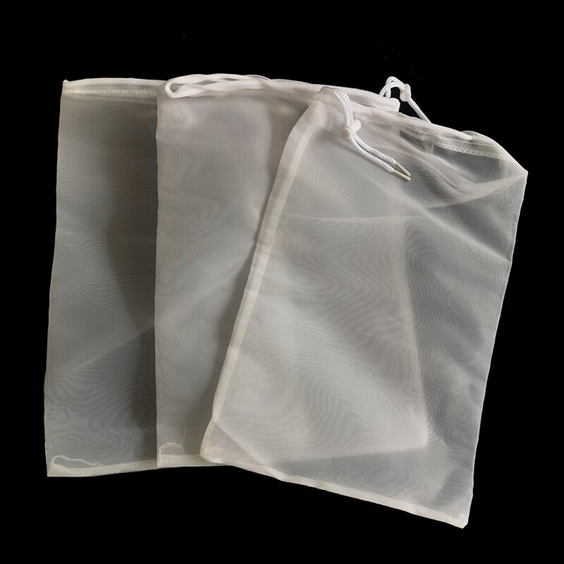 200 Mesh Nylon Filter Net Bag | Aquarium Bio Ball Carbon Media Isolation Bags | Versatile and Reusable Filter Strainers