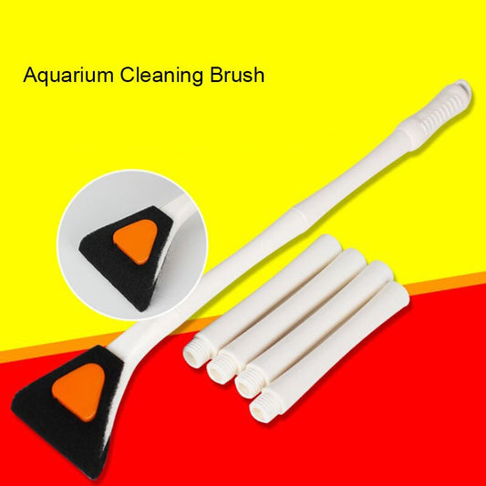Fish Tank Clean Brush | Detachable Extension | Aquarium Cleaning Maintenance Tool