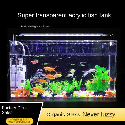 Plexiglass Aquarium Box | Ultra-White Organic Glass | Small Ecological Water Tank