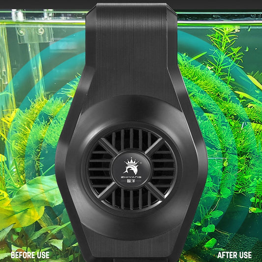 Aquarium Fish Tank Cooling Fan System | Reduce Water Temperature | Easy-to-Use Cooler with USB Interface | Space-Saving Design