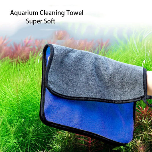 Super Absorbent Aquarium Cleaning Cloth Towel | Microfiber Material | Scrubbing Tool for Fish Tanks