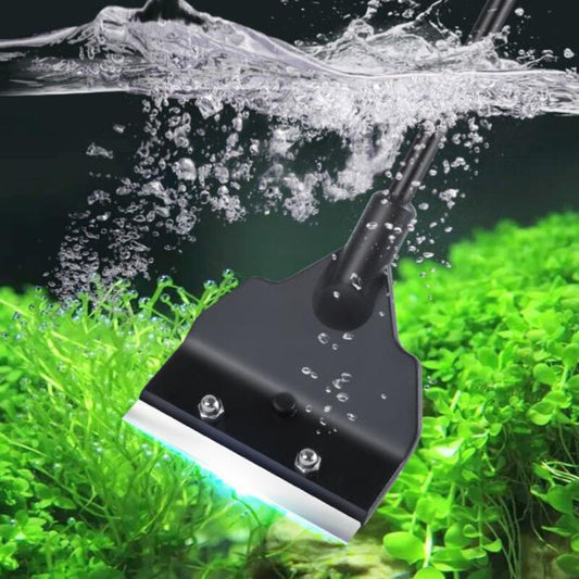 Aquarium Algae Remover Scraper | Fish Tank Cleaning Tool with Blade | Sturdy and Easy-to-Use Cleaner Kit | Essential Aquarium Accessories