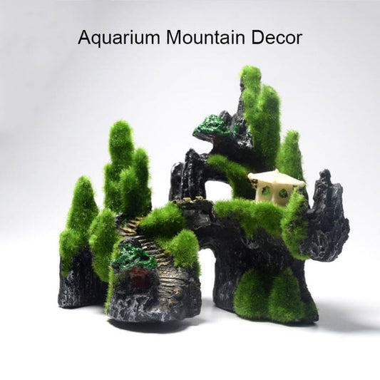New Aquarium Decoration Resin Mountain Landscape | High-Quality Eco-Friendly Fish Tank Ornament