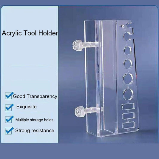 Acrylic Aquarium Bracket Holder | Transparent | Convenient Tool Storage | Aquarium Maintenance Accessories